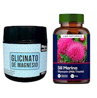Glicinato de Magnesio 200 g + Silimarina Lima Naturals